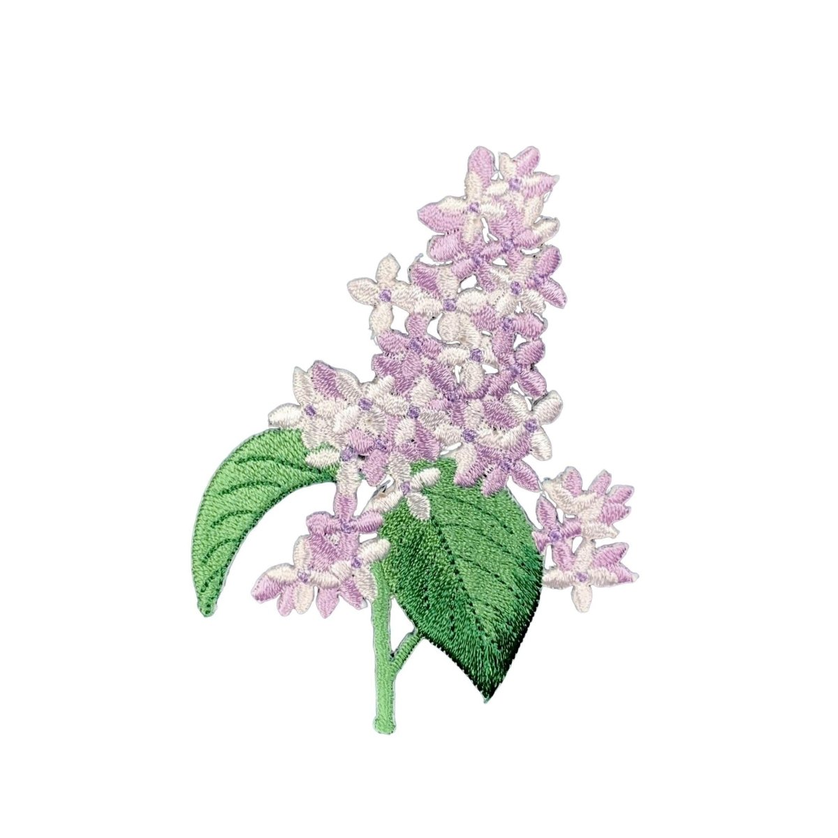 Lilac Embroidered Patch — Iron On 3.25"