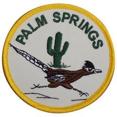 palmsprings, palm springs bird, roadrunner and cactus patch