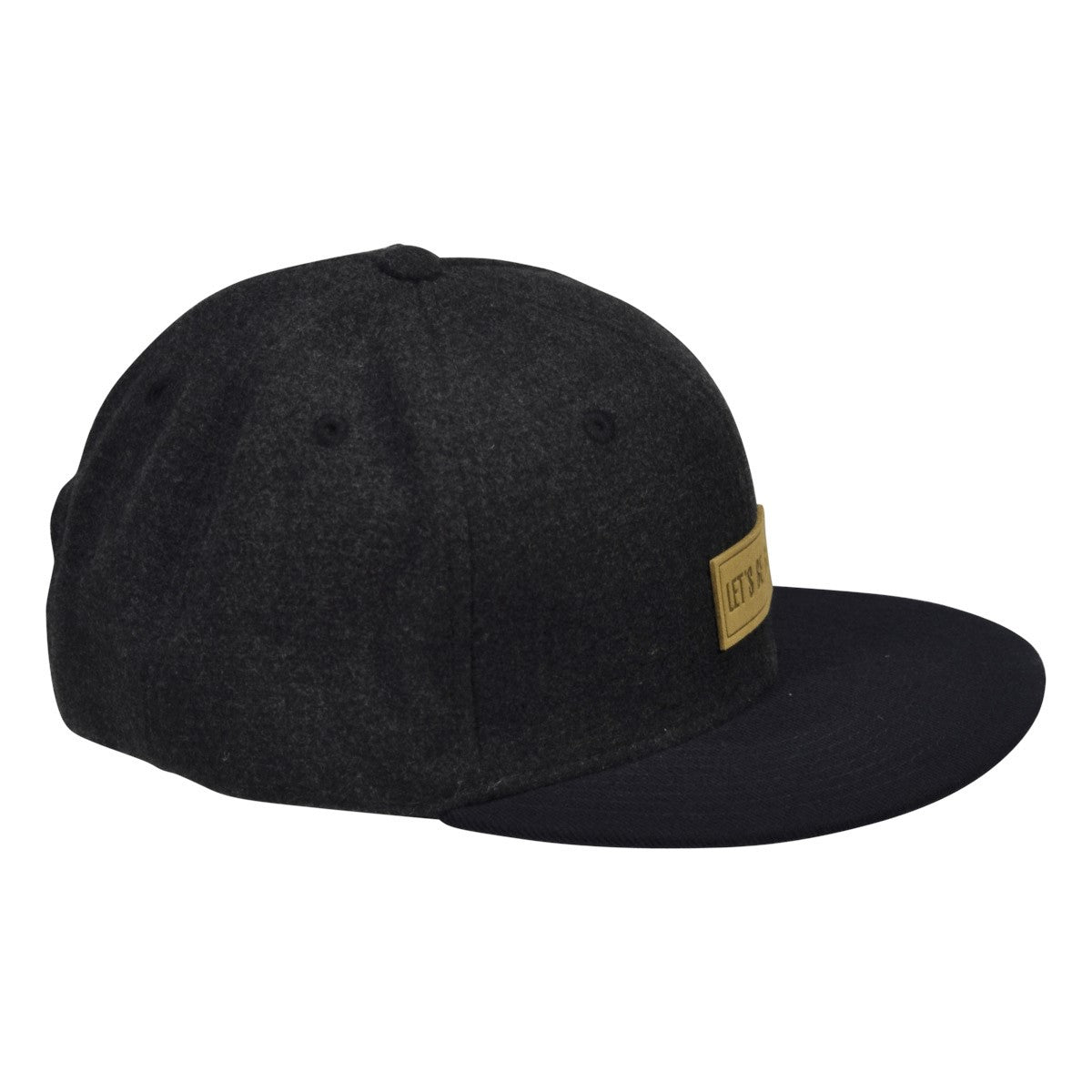 LET'S BE IRIE Melton Hat - Gray Snapback with Navy Blue Visor - Let's Be Irie™