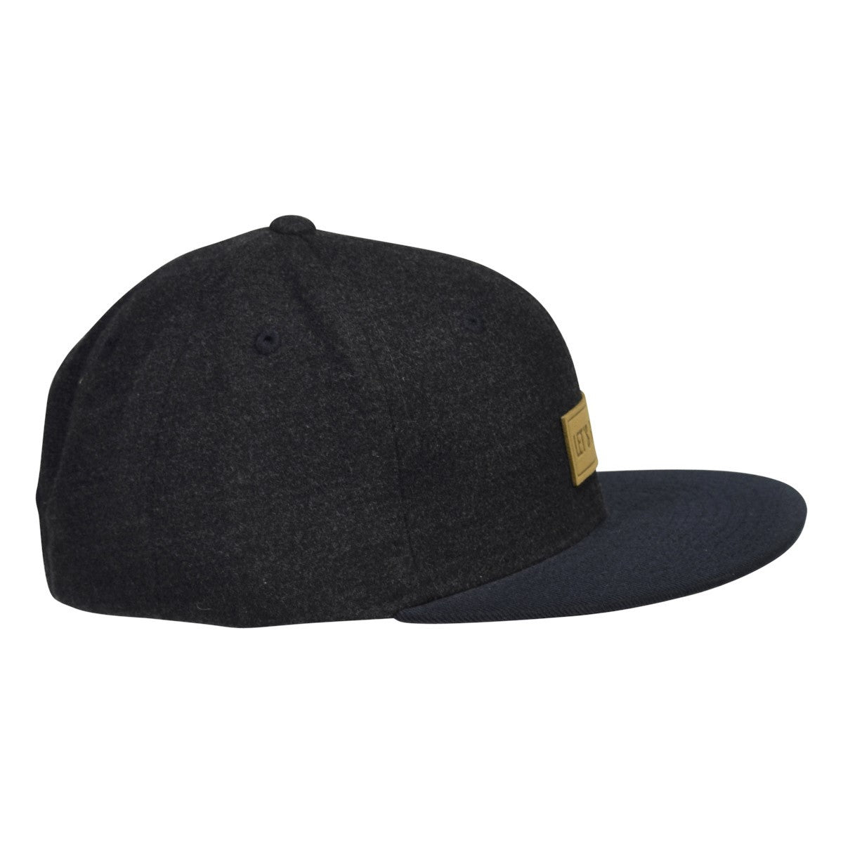 LET'S BE IRIE Melton Hat - Gray Snapback with Black Visor - Let's Be Irie™