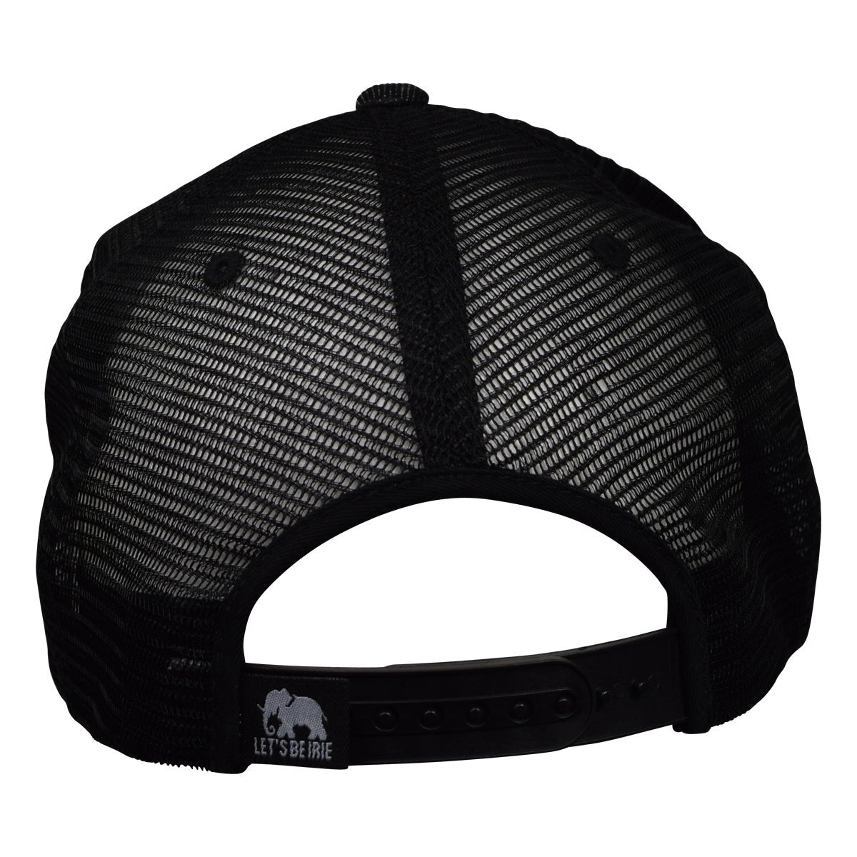 California Poppy Trucker Hat by LET'S BE IRIE - Black Denim - Let's Be Irie™