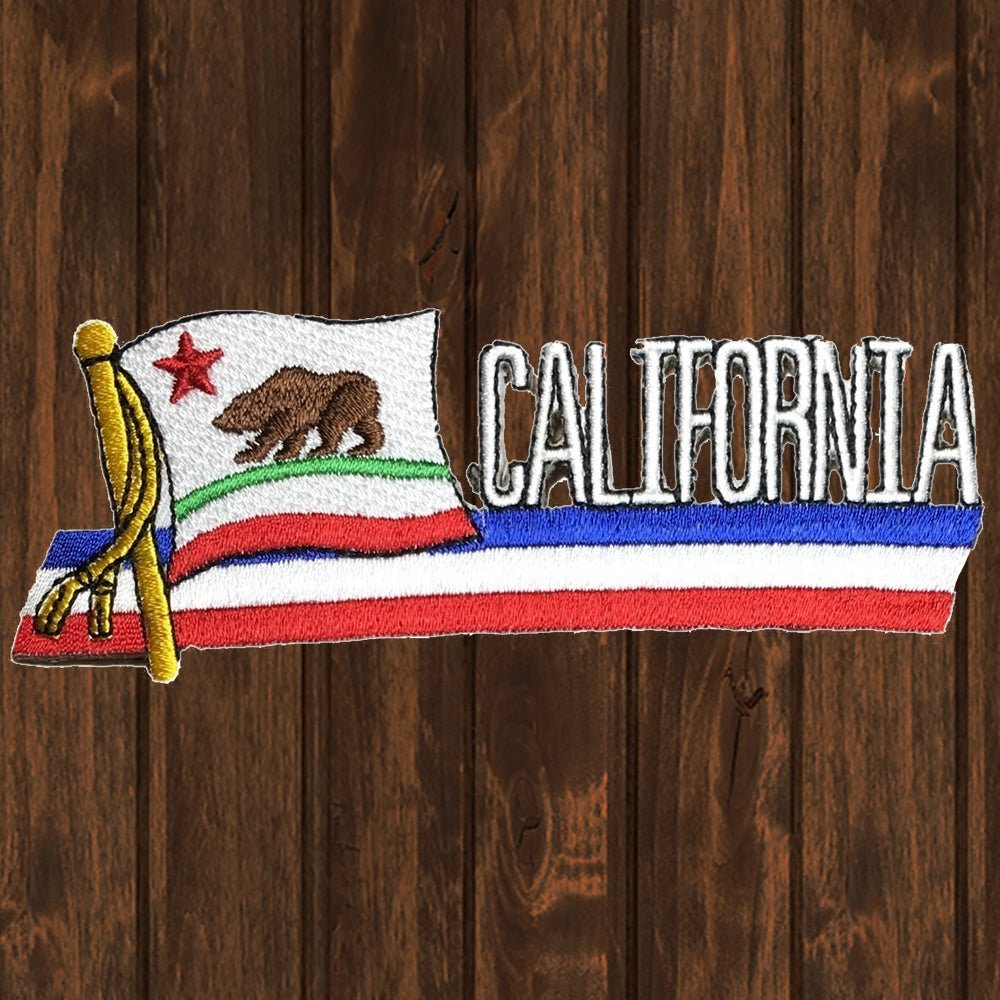 embroidered iron on sew on patch ca wavy