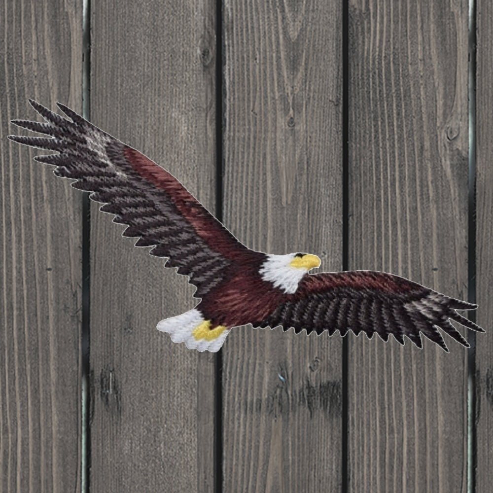 embroidered iron on sew on patch eagle soar