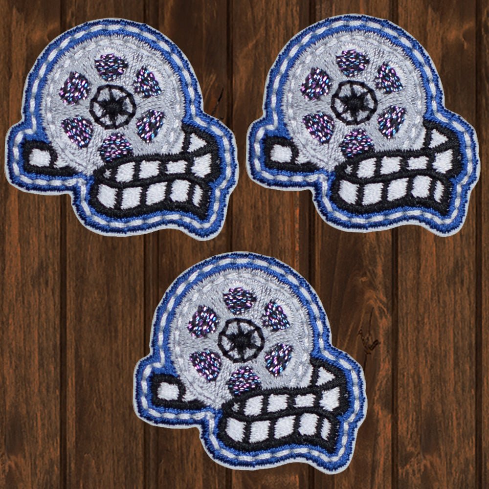 embroidered iron on sew on patch film reel