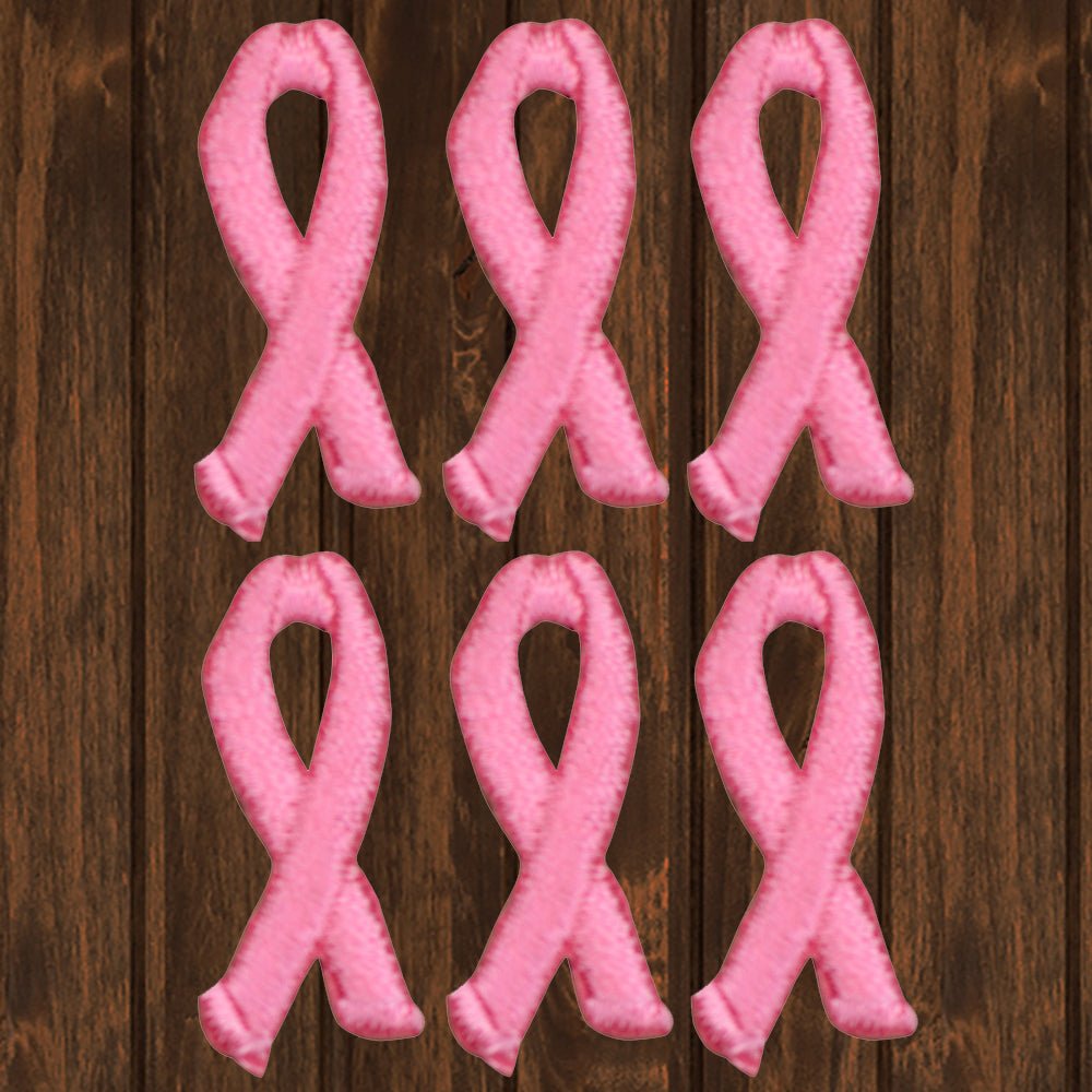 embroidered iron on sew on patch mini cancer ribbon