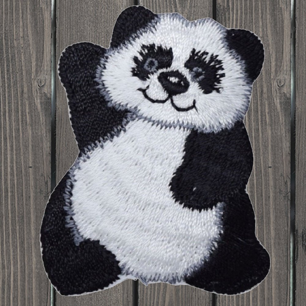 Panda Applique Patch, 1.75" (Iron On) | Animal Badges | Bears