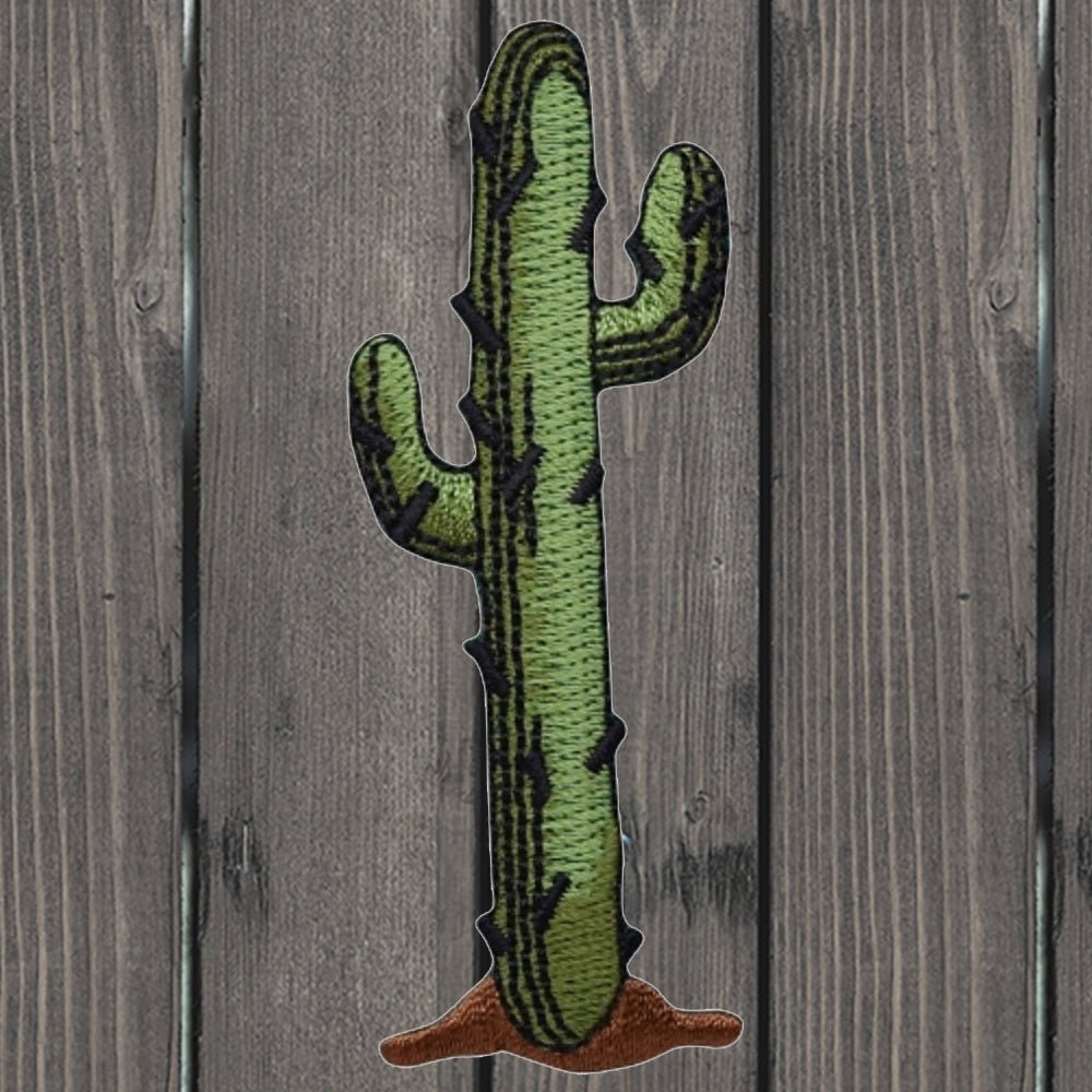 embroidered iron on sew on patch saguaro cactus