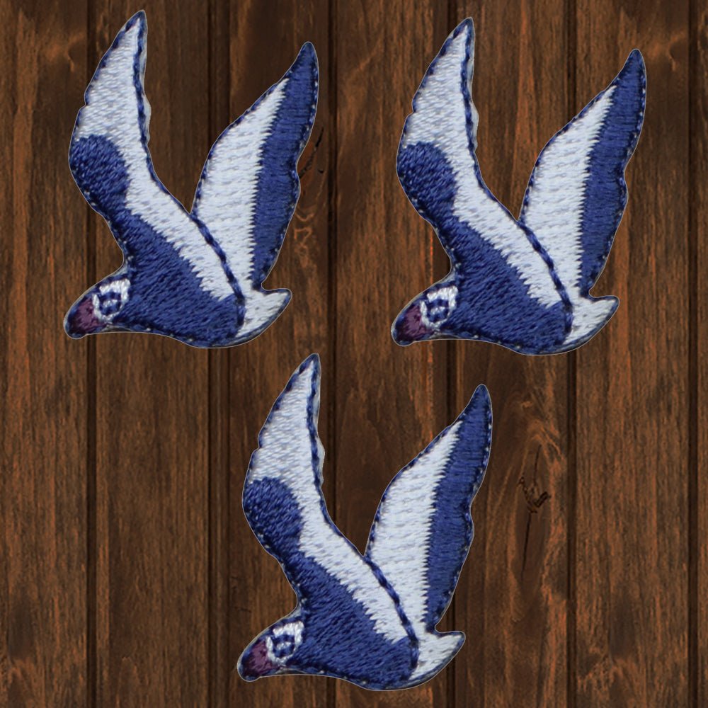 embroidered iron on sew on patch seagull