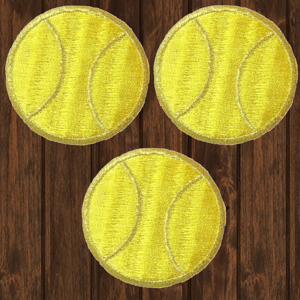 embroidered iron on sew on patch tennis ball