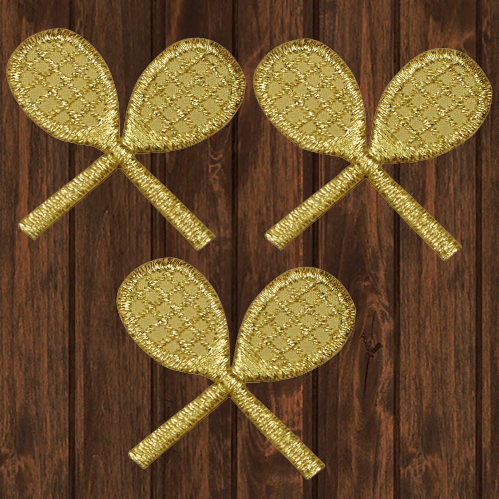 embroidered iron on sew on patch tennis pickleball sport racket