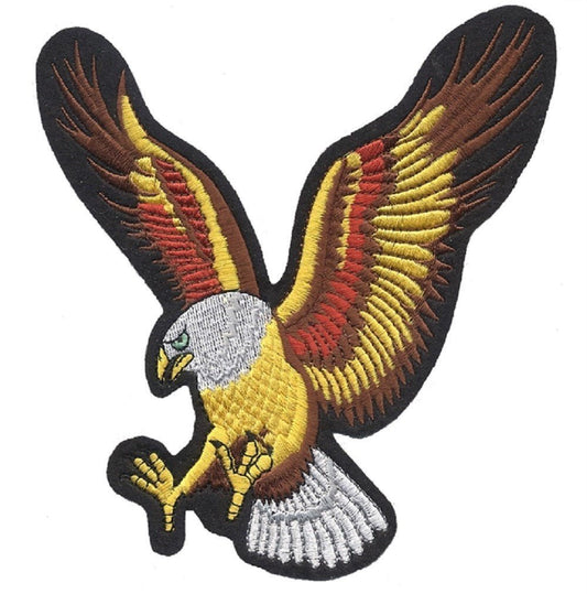 iron on patches for denim jackets, embroidered eagle back patch