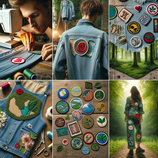 Iron on patches are an extremely environmental friendly and sustainable way to upgrade your wardrobe!
