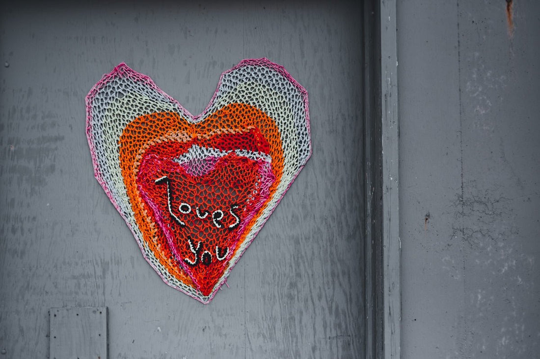 a picture of a heart with words written on it