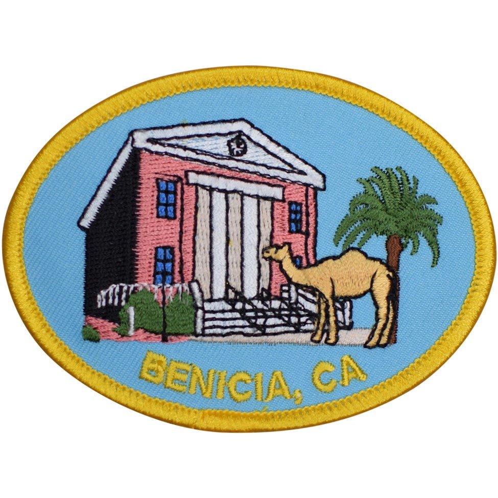 Benicia California Embroidered Patch — Iron On 3.5"