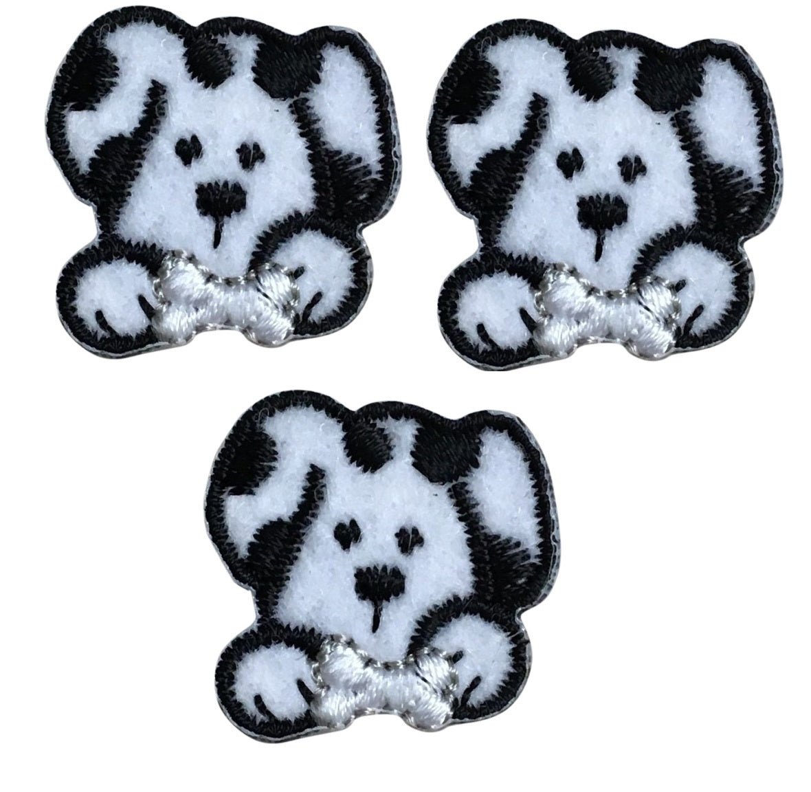 Dalmatian Embroidered Patch — 3-Pack — Iron On 7/8"