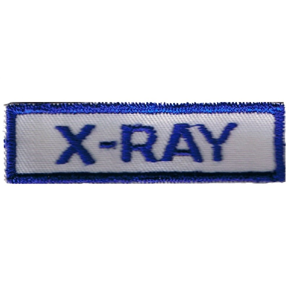 Vintage X-Ray Embroidered Patch — Sew On 0.75"