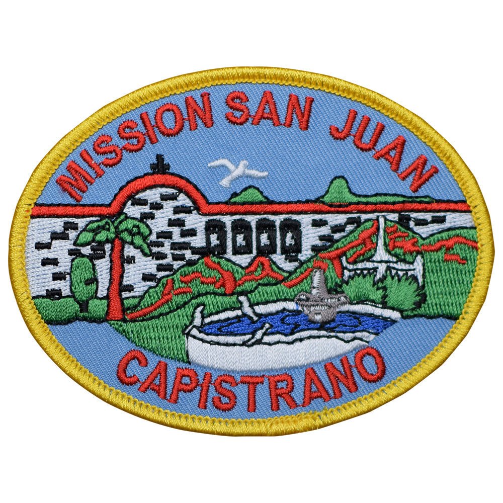 Mission San Juan Capistrano Embroidered Patch — Iron On