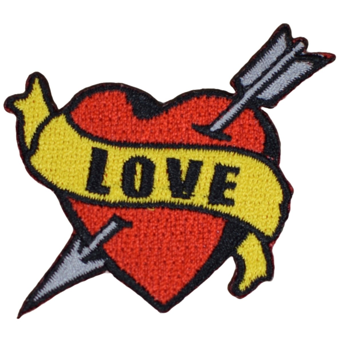 Love Tattoo Embroidered Patch — Iron On 2.25"