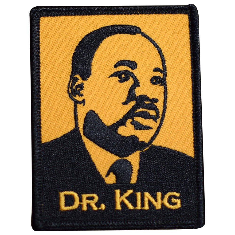 Dr. Martin Luther King Jr. Embroidered Patch — Iron On 3"