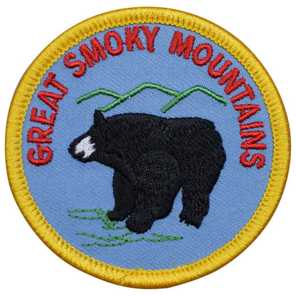 Great Smoky Mountains Embroidered Patch — Iron On 2.5"