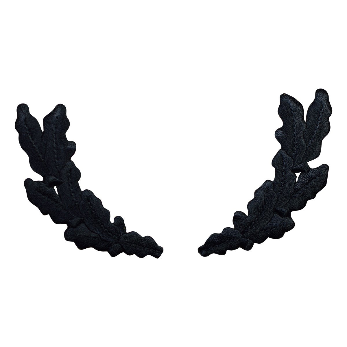 Black Scrambled Eggs Embroidered Patch Set — Iron On 3.75"
