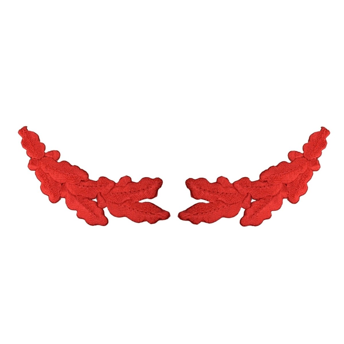 Red Scrambled Eggs Embroidered Patch — Iron On 3.75"