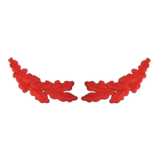 Red Scrambled Eggs Embroidered Patch — Iron On 3.75"