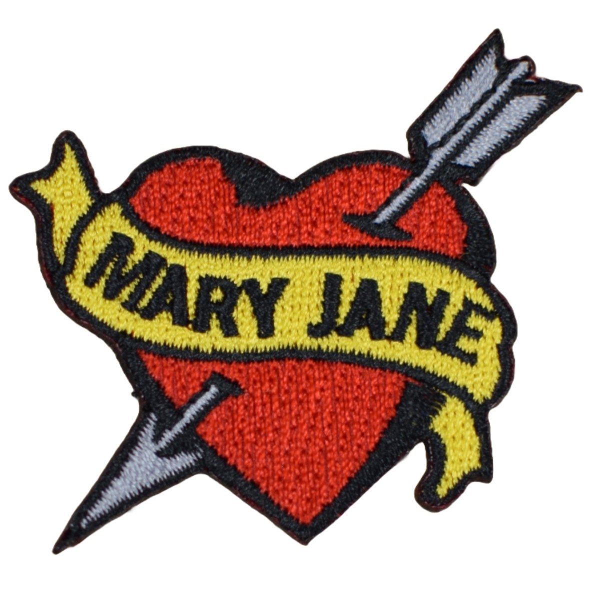 Mary Jane Embroidered Patch — Iron On 2.25"