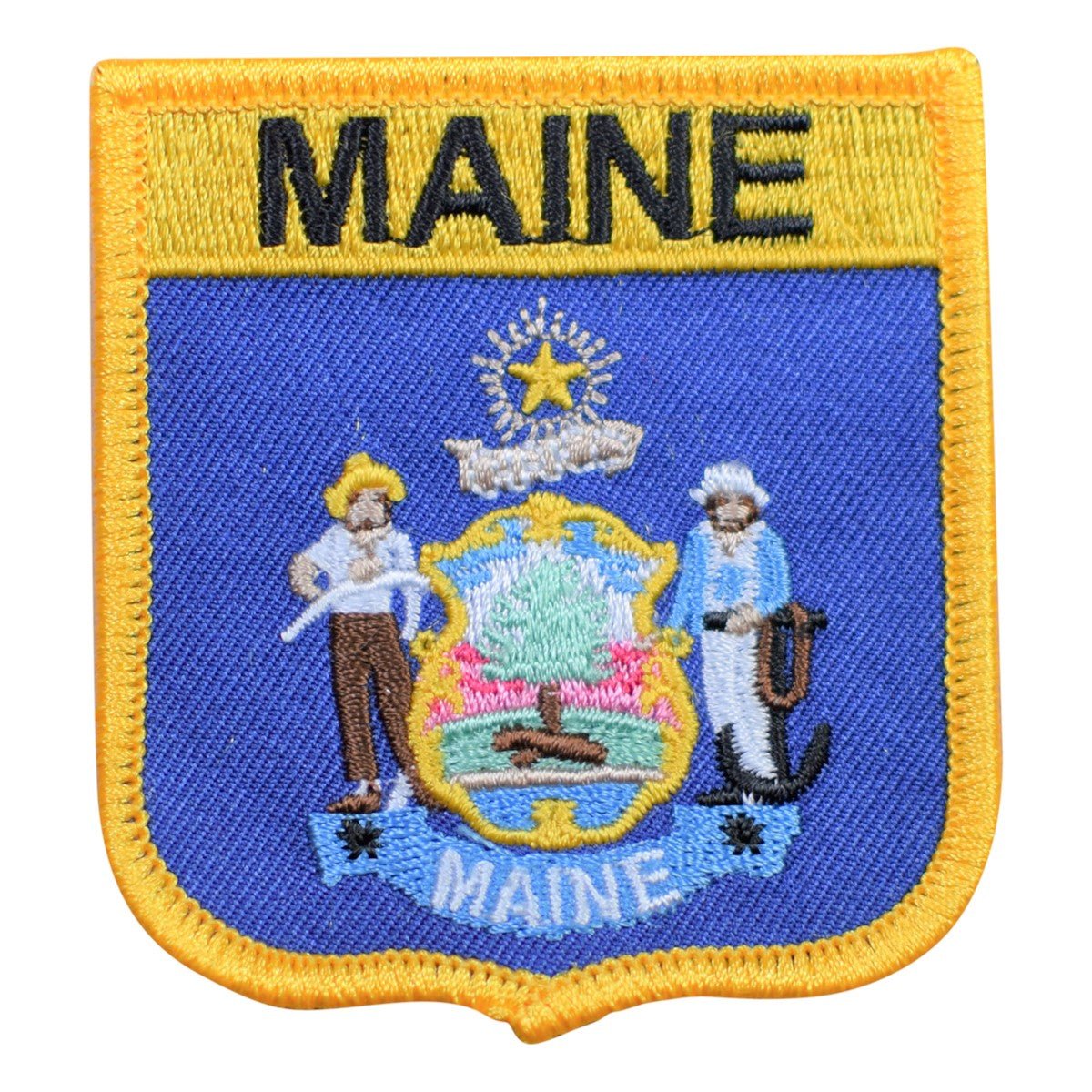 Maine Embroidered Patch — Iron On 2.75"