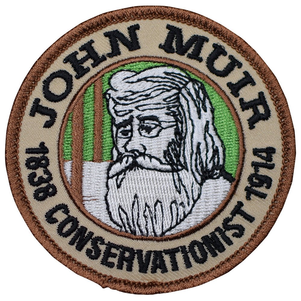 John Muir Embroidered Patch — Iron On 3"