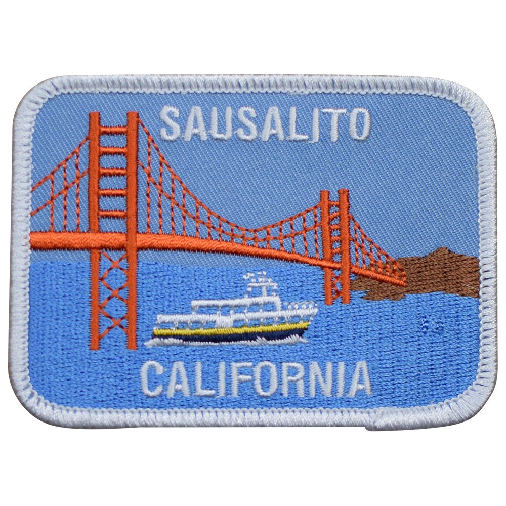 Sausalito Embroidered Patch — Iron On 3.5"