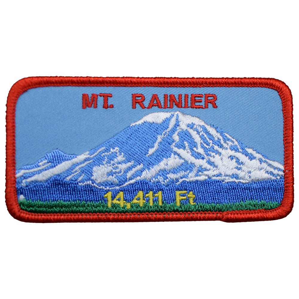 Mount Rainier Embroidered Patch — Iron On 4"