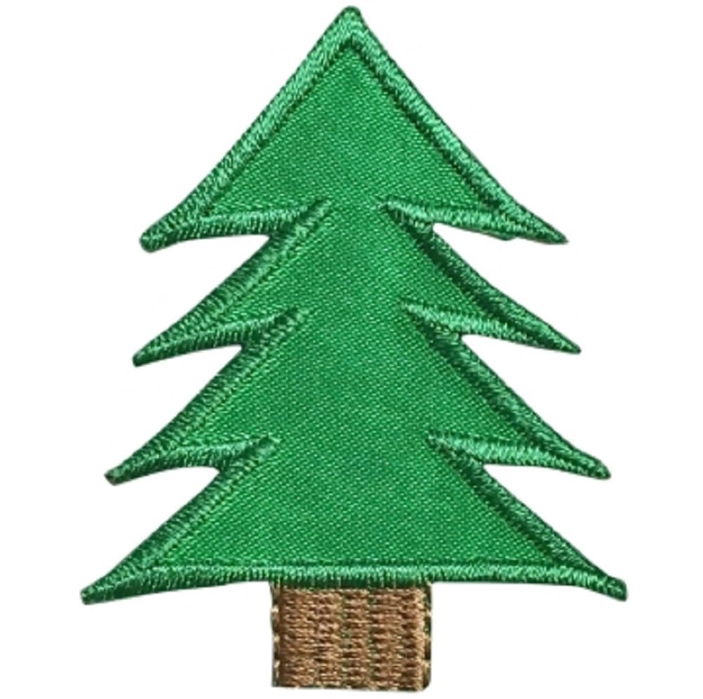 Pine Tree Embroidered Patch — Iron On 2.25"
