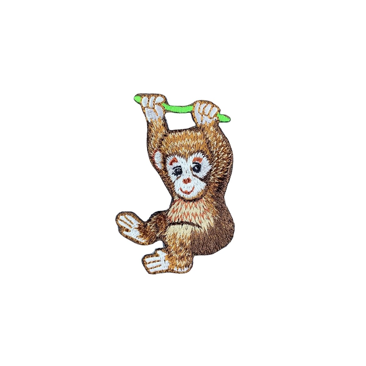 Baby Monkey Embroidered Patch — Iron On 2-7/8"