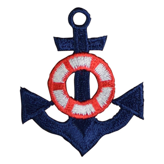 Anchor Embroidered Patch — Iron On 1.75"