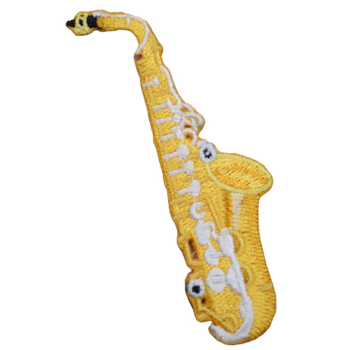 Saxophone Embroidered Patch — Iron On 3.25"