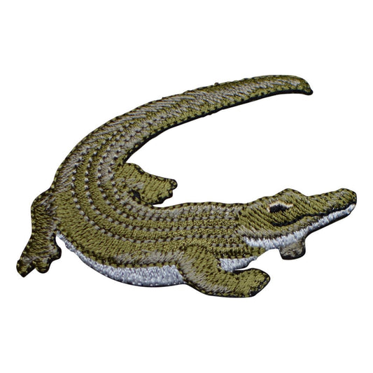 Crocodile Embroidered Patch — Iron On 2-3/4"