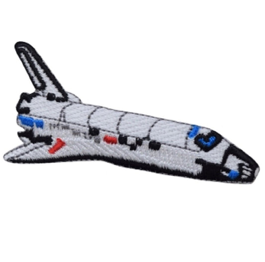 Space Shuttle Embroidered Patch — Iron On 2.75"