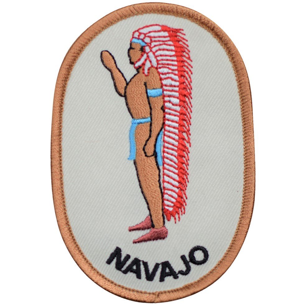 Navajo Embroidered Patch — Iron On 3-7/8"