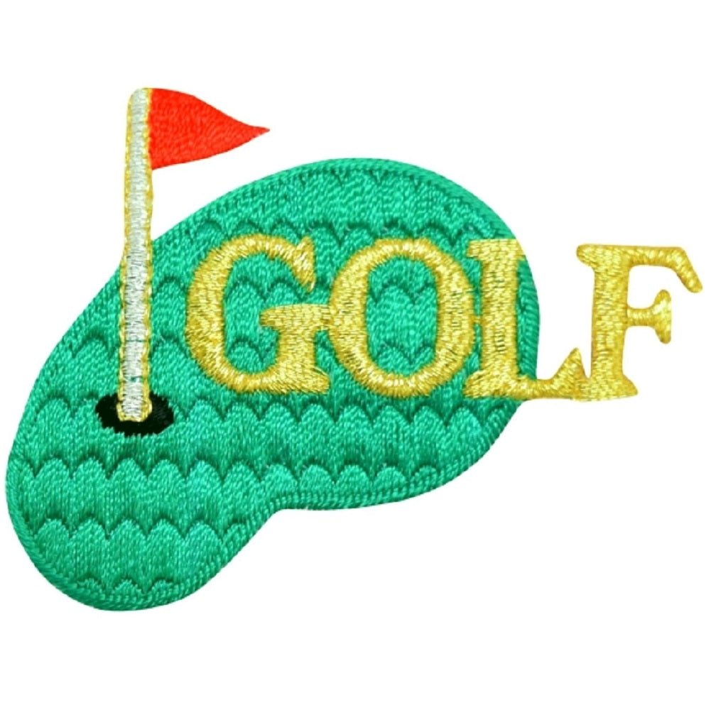 Golf Embroidered Patch — Putting Green, Links, Golfing Badge 2.75" — Iron On