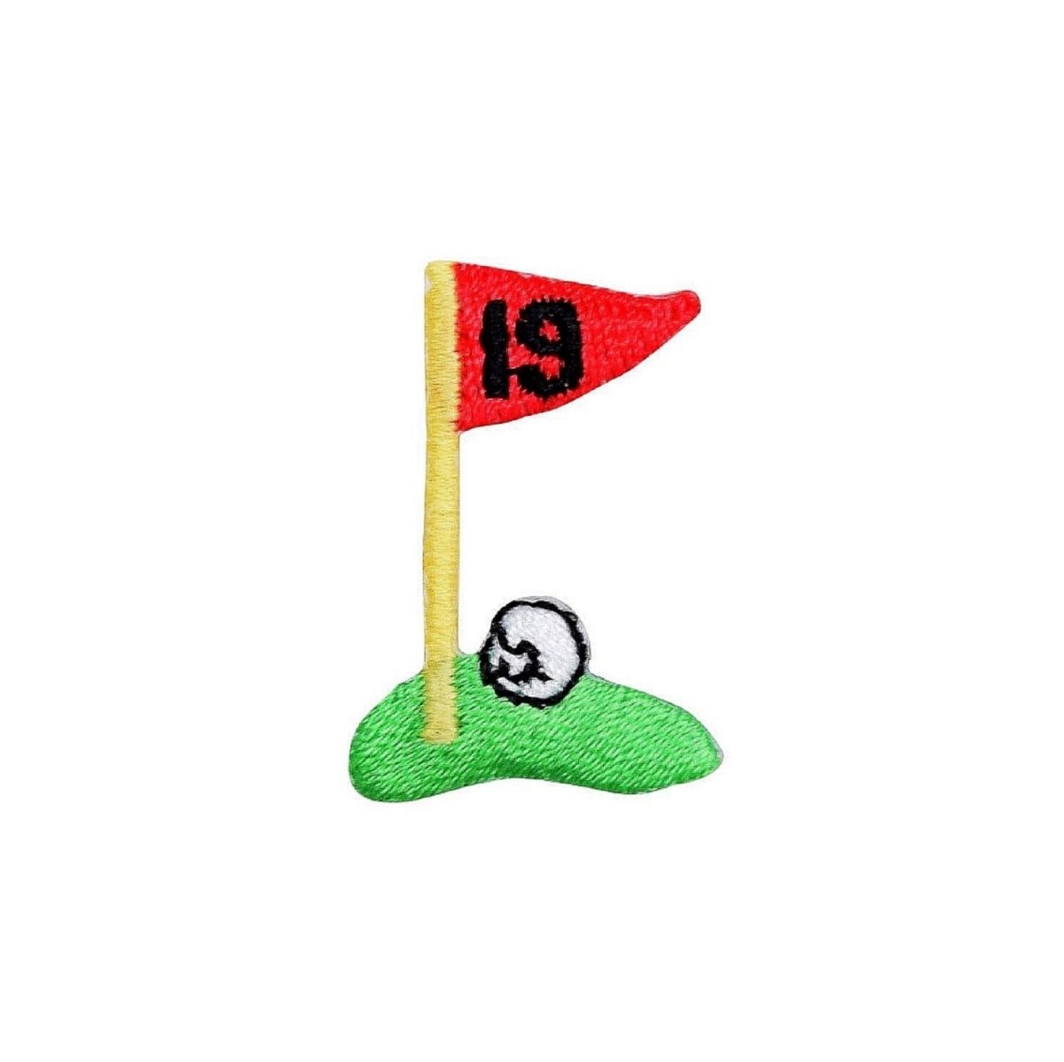 Mini Golf Embroidered Patch — Iron On 1.25"