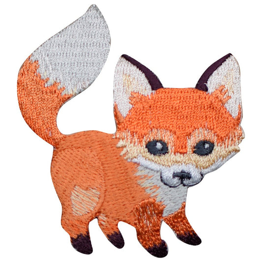 Baby Fox Embroidered Patch — Iron On 2-7/8"