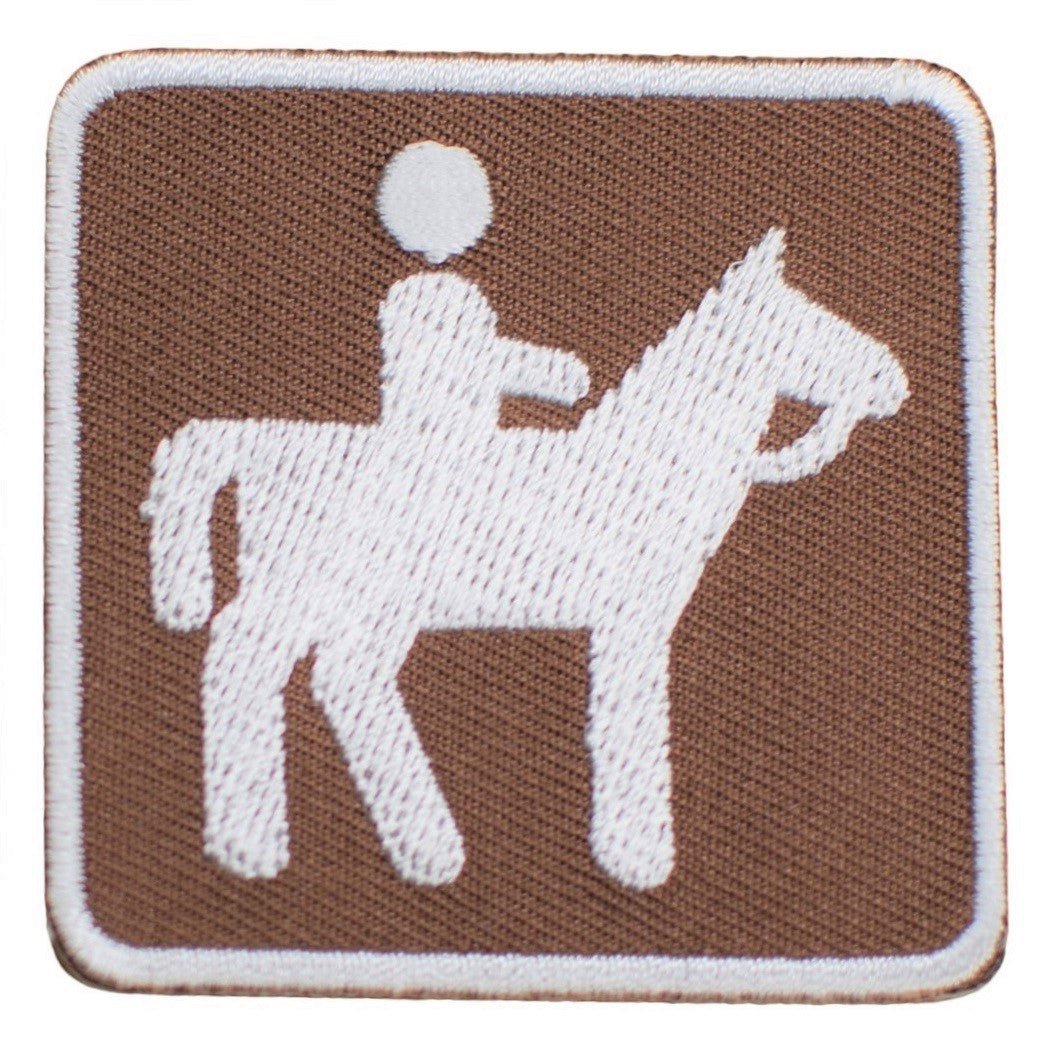 Horseback Riding Embroidered Patch — Iron On 2"