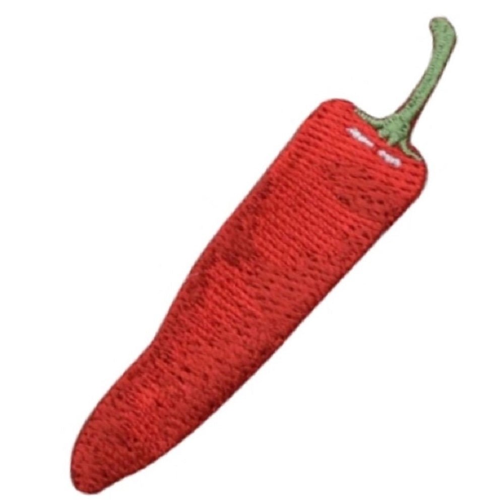Chili Pepper Embroidered Patch — Spicy Food Badge 2.5" — Iron On