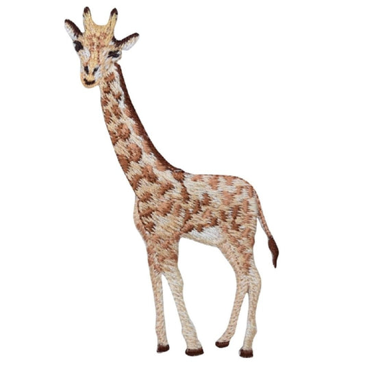 Baby Giraffe Embroidered Patch — Iron On 3-5/8"