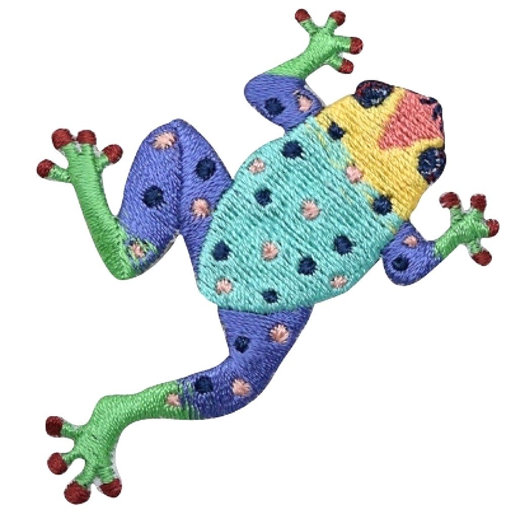 Tree Frog Embroidered Patch — Iron On 2.75"