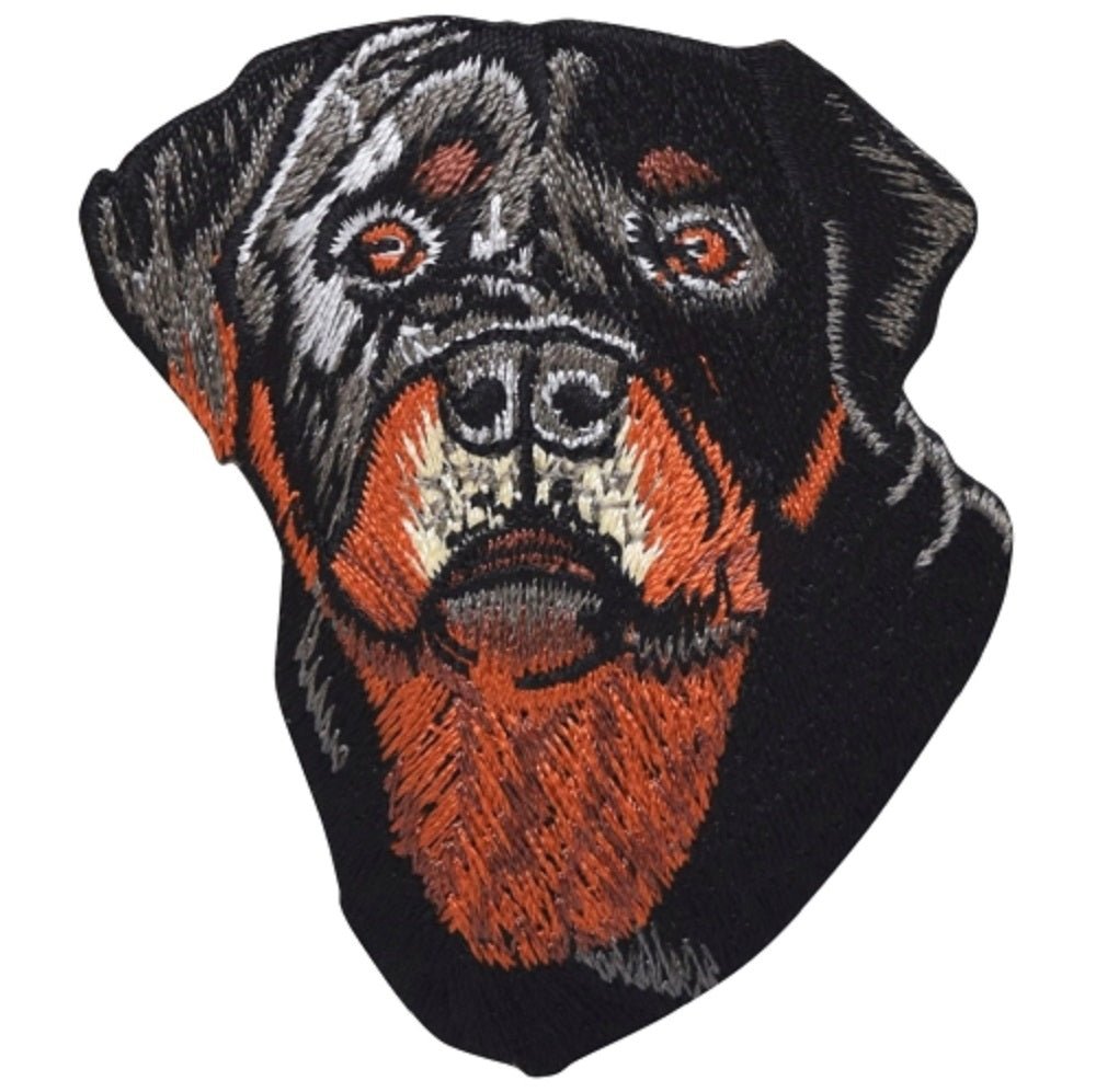 Rottweiler Embroidered Patch — Iron On 2.5"