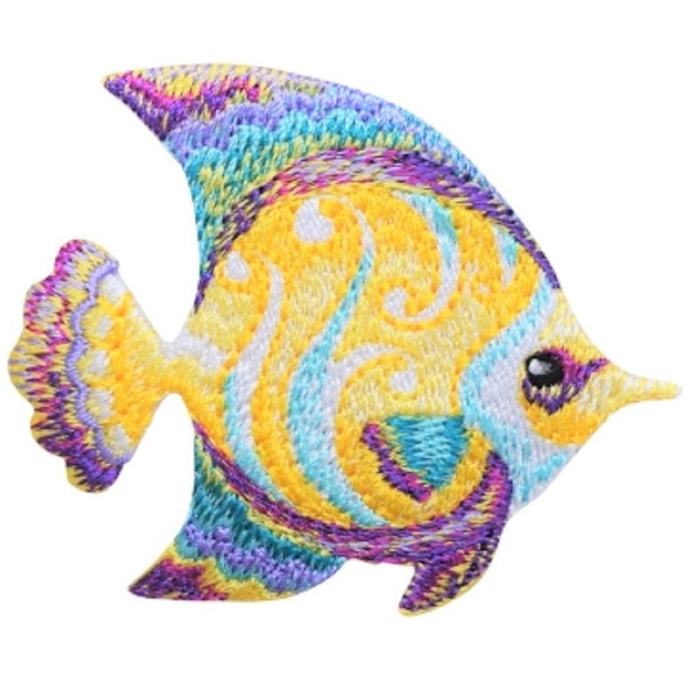Fish Embroidered Patch — Tropical, Ocean, Snorkeling Badge 2.5" — Iron On
