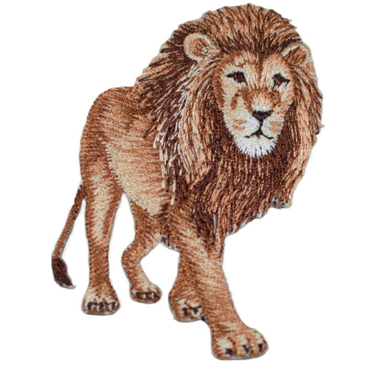 Lion Embroidered Patch — Iron On 2.75"