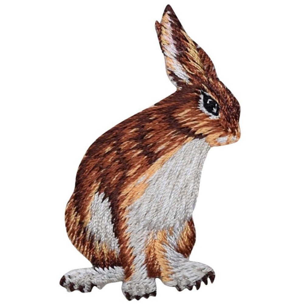 Jack Rabbit Embroidered Patch — Iron On 2-1/8"